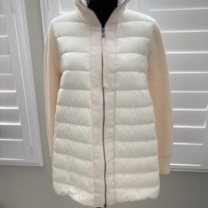 💜💜SOLD❤️❤️ long Down Tricot cardigan ivory